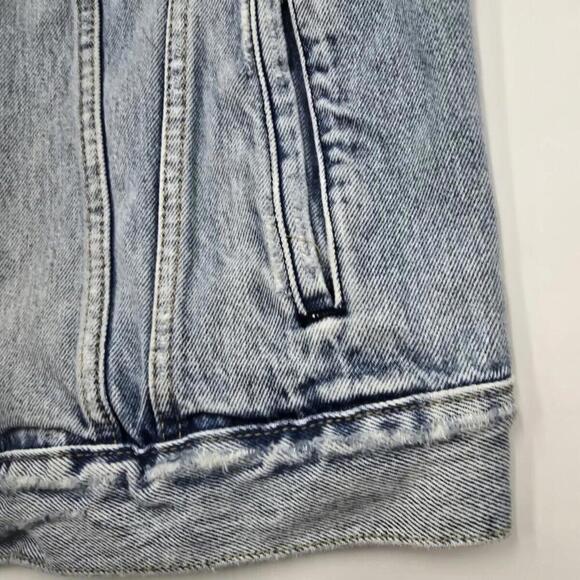 Levi's Stratus Y2K Distressed Retro 100 Cotton Medium Jean Jacket - Picture 5 of 11